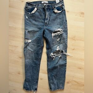 Abercrombie and Fitch curve love ankle straight ultra high rise jeans size 30r